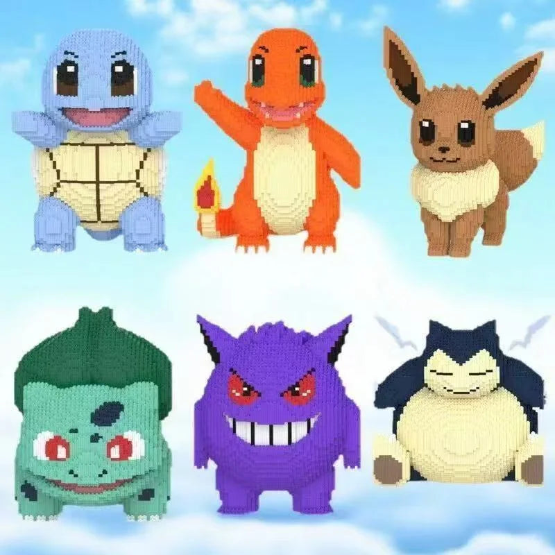 Build Your Own Giant Pokemon 🧩 34cm Anime-Inspired Block Model (12K+ Pieces)